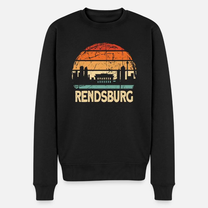 Rendsburg - Pull Premium bio Homme - noir
