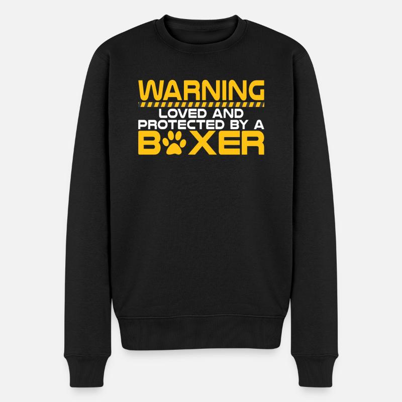 Cadeaux Boxer Dog - Pull Premium bio Homme - noir