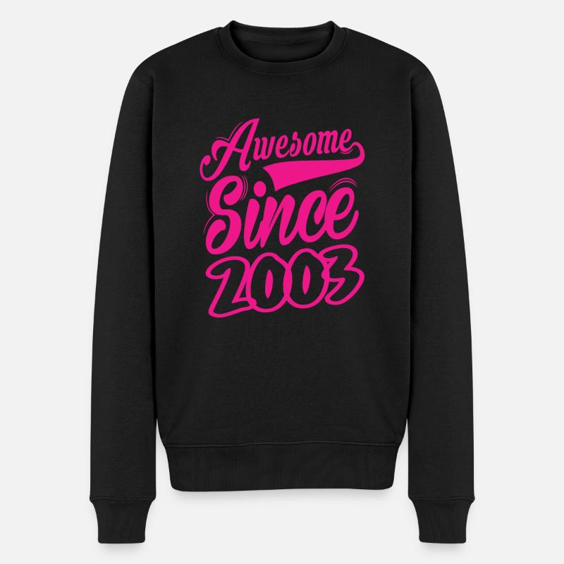 Awesome Since 2003 - Männer Premium Bio Pullover - Schwarz