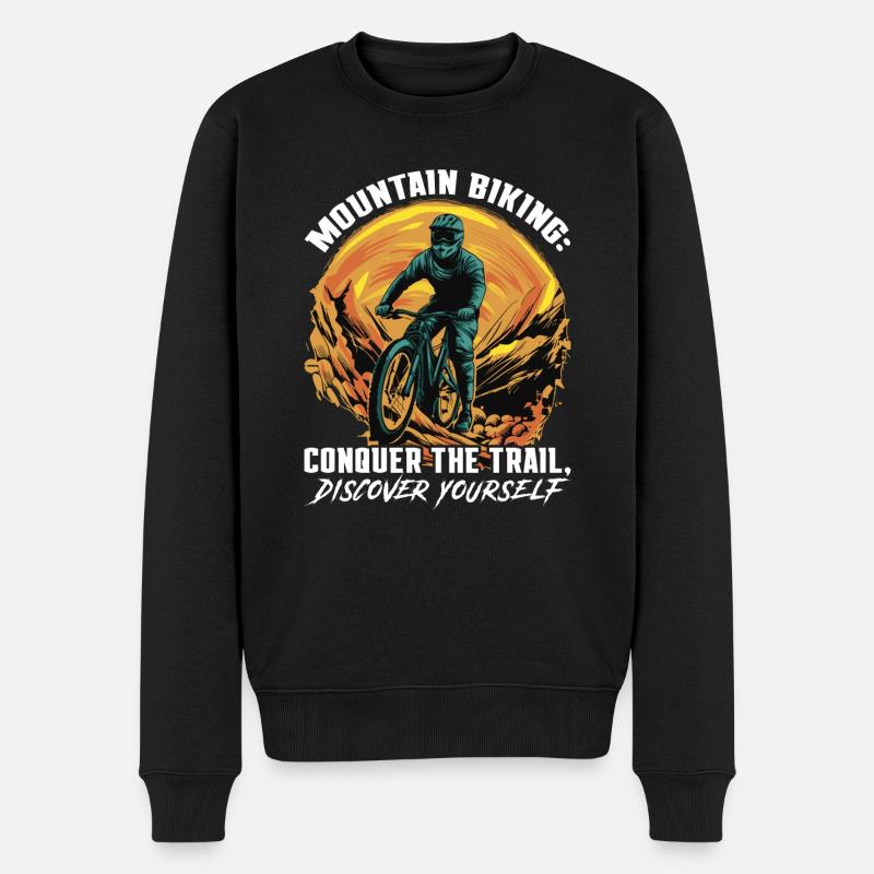 VTT de descente VTT - Pull Premium bio Homme - noir