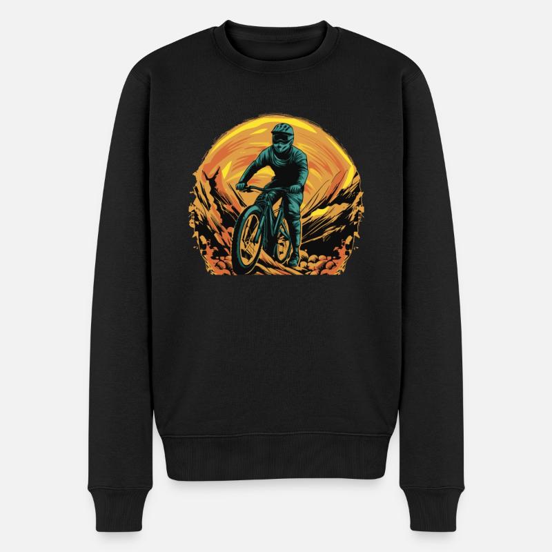 VTT de descente VTT - Pull Premium bio Homme - noir