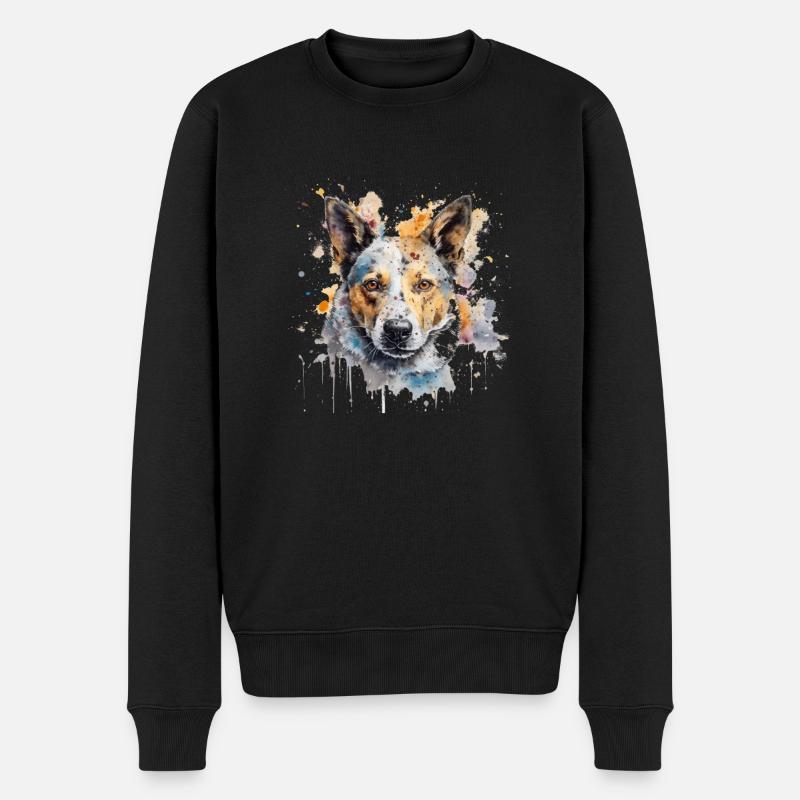 Bouvier australien - Pull Premium bio Homme - noir