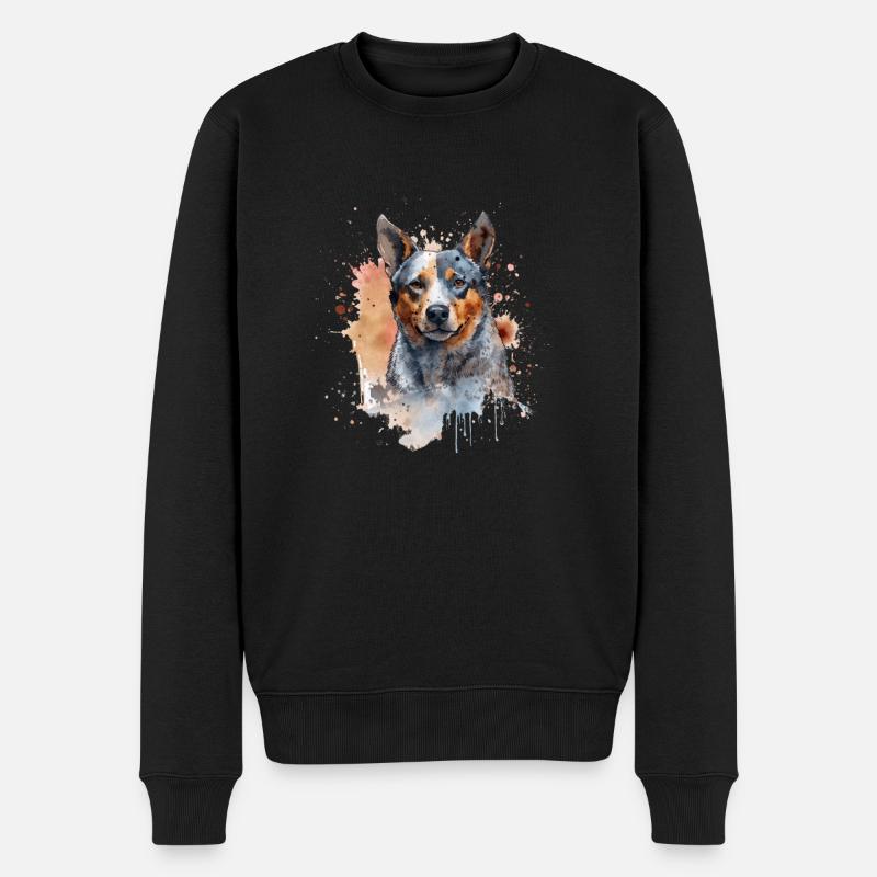 Bouvier australien - Pull Premium bio Homme - noir