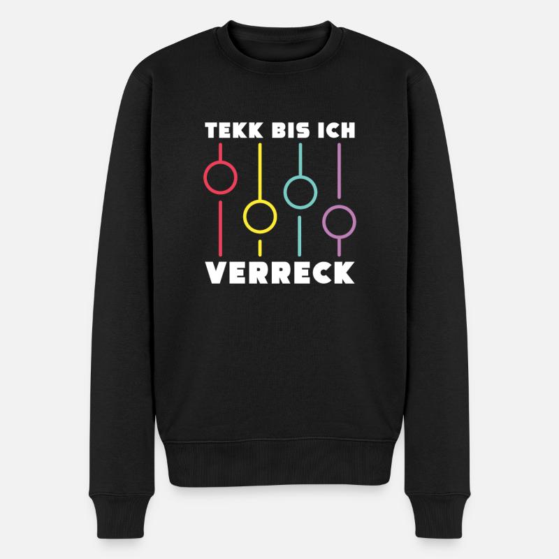 Techno Raver Hardtekk - Pull Premium bio Homme - noir