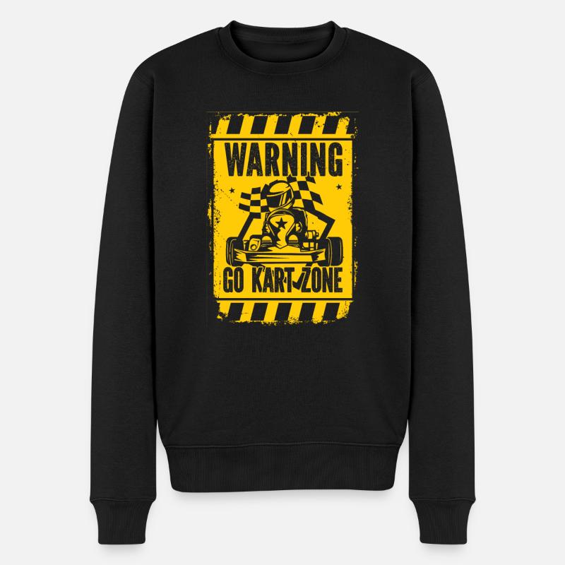 Faire du karting, karting, karting - Pull Premium bio Homme - noir