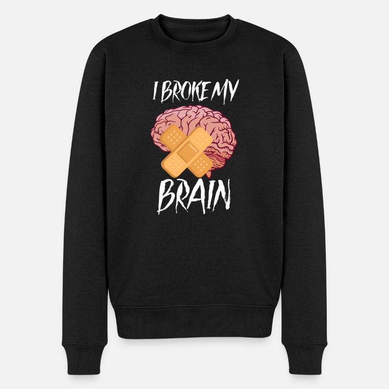 Brain Surgery Joke Brain Surgery Awareness Gift - Männer Premium Bio Pullover - Schwarz