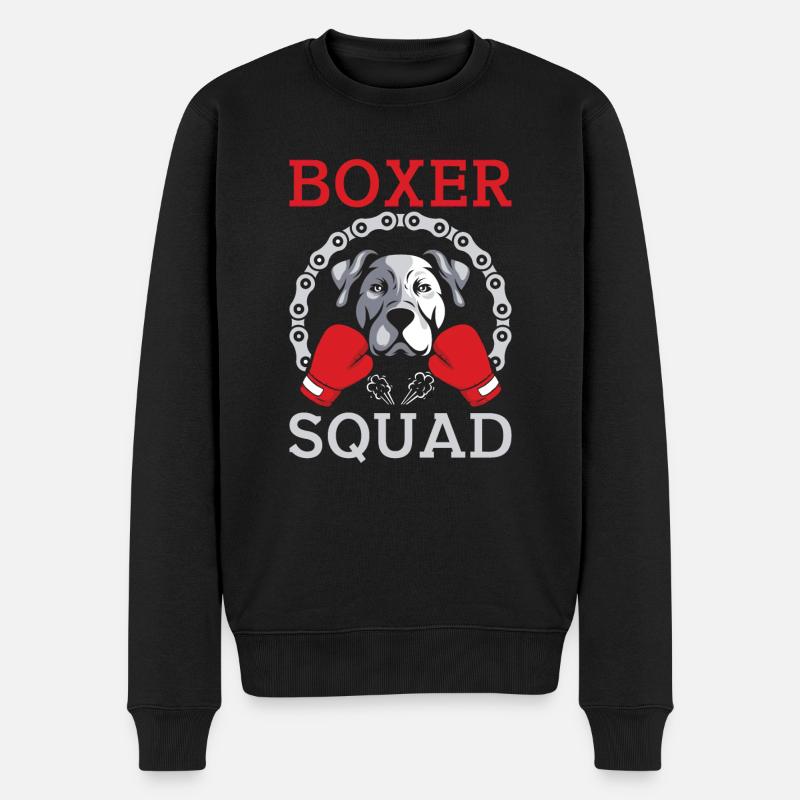 Cadeaux pour chien boxer - Pull Premium bio Homme - noir