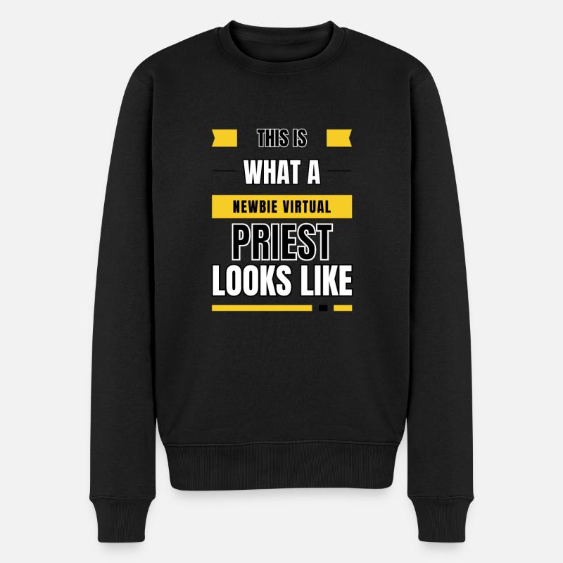 Prêtre virtuel débutant - Pull Premium bio Homme - noir