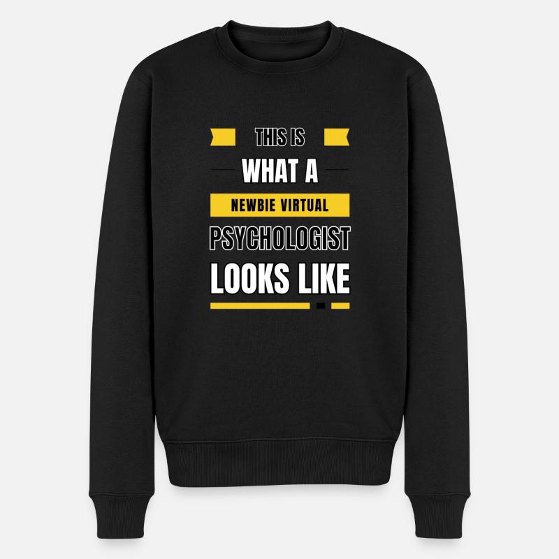 Psychologue virtuel débutant - Pull Premium bio Homme - noir