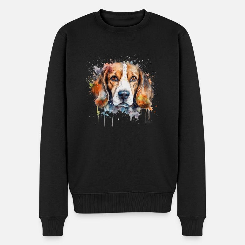 Beagle - Pull Premium bio Homme - noir