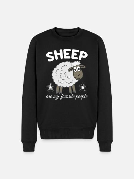 Sheep Sheep Shepherd Sheep - Men's Premium Organic Jumper - black