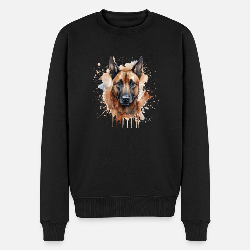 Malinois belge - Pull Premium bio Homme - noir
