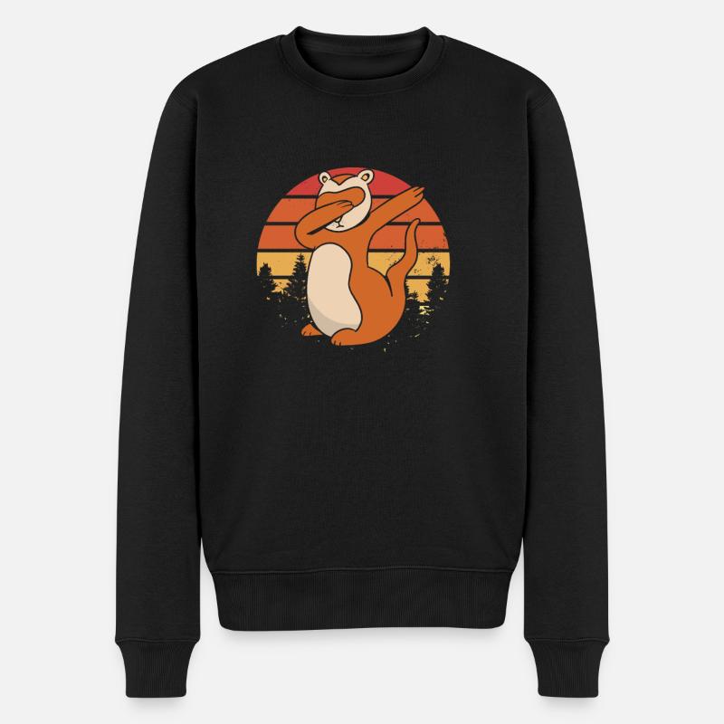 Ferret Iltis Rétro - Pull Premium bio Homme - noir