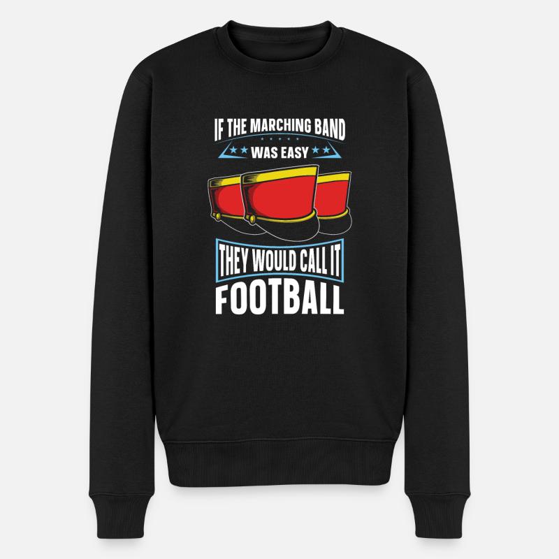 Fanfahrenzug Spielmannszug Humor - Männer Premium Bio Pullover - Schwarz