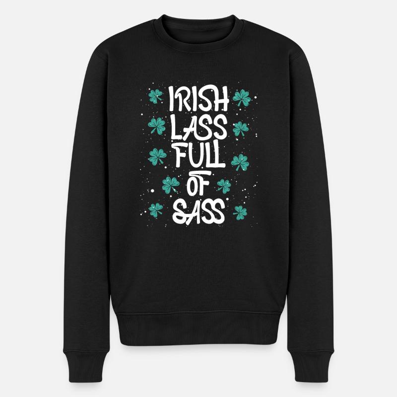Irish Lass plein d’impudence - Pull Premium bio Homme - noir