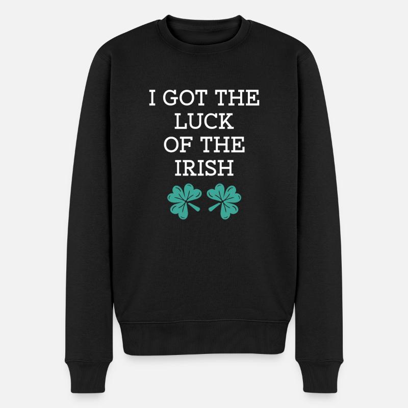 J’ai la chance des Irlandais - Pull Premium bio Homme - noir