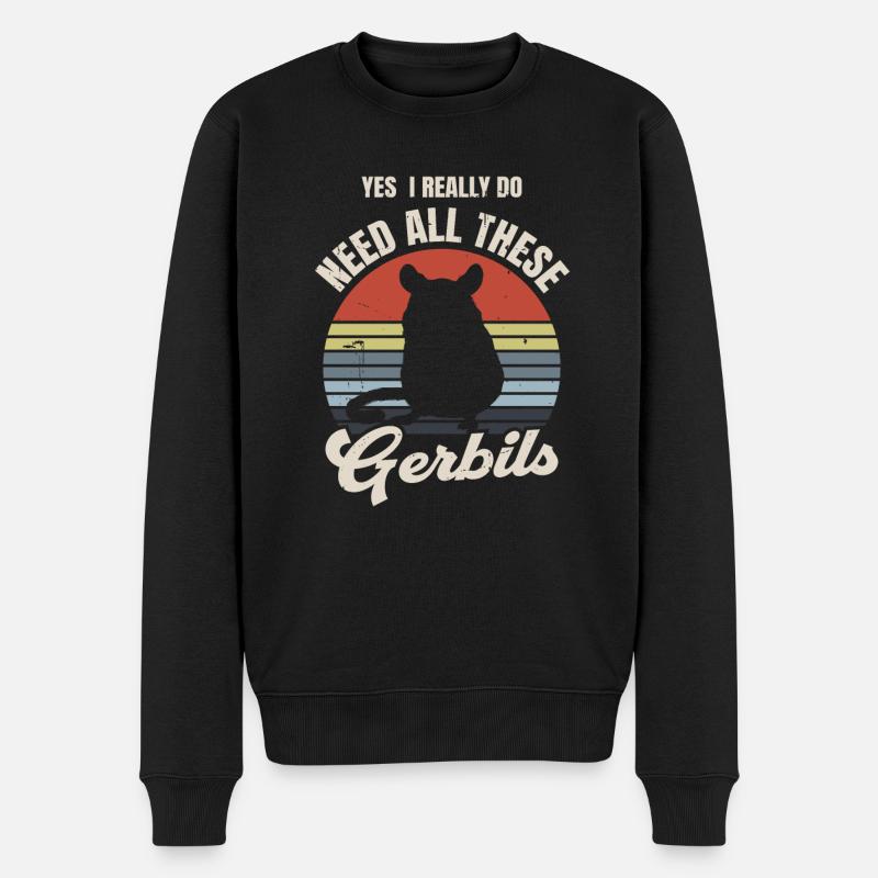 Gerbille - Pull Premium bio Homme - noir