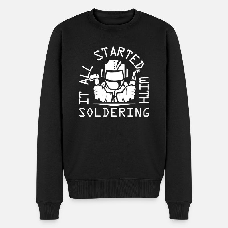Serrurier soudeur - Pull Premium bio Homme - noir