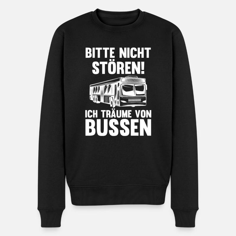 Busfahrer Bus - Männer Premium Bio Pullover - Schwarz