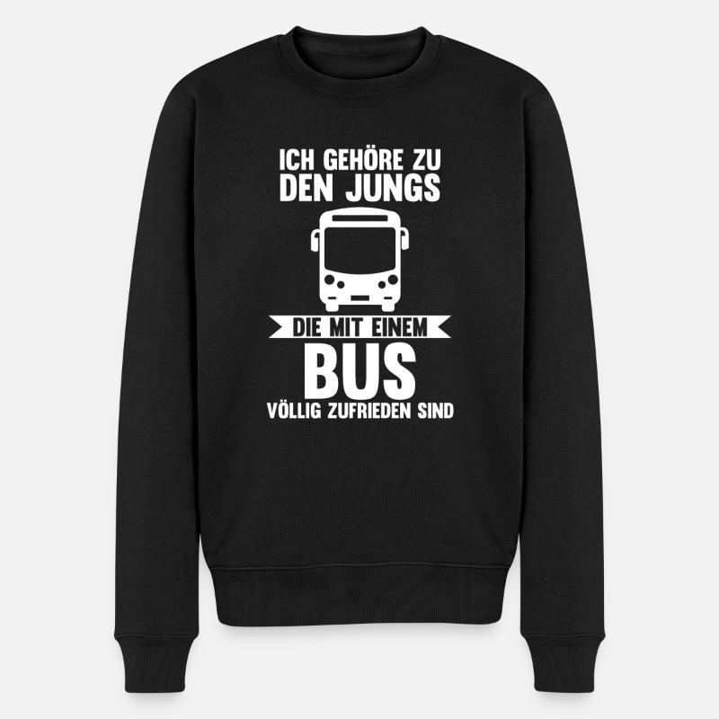 Bus Busfahrer - Männer Premium Bio Pullover - Schwarz