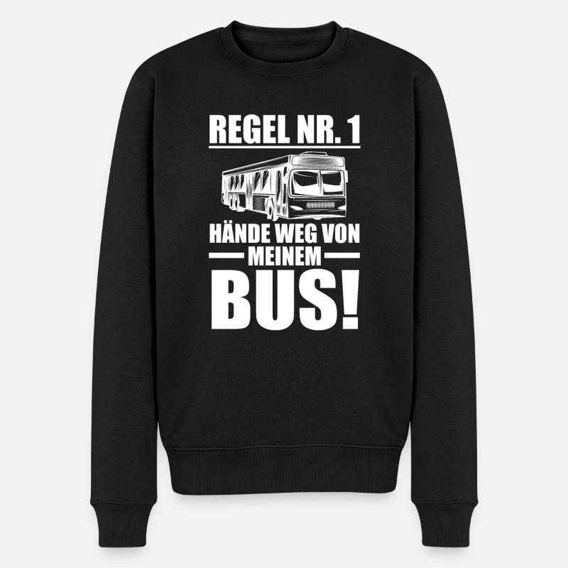 Bus Busfahrer - Männer Premium Bio Pullover - Schwarz