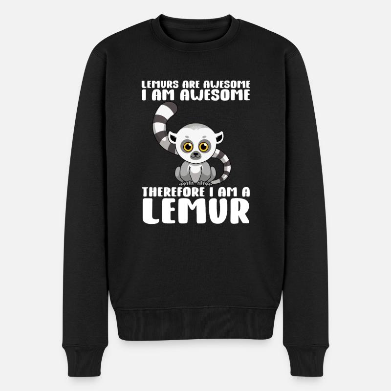 Lémurien - Pull Premium bio Homme - noir