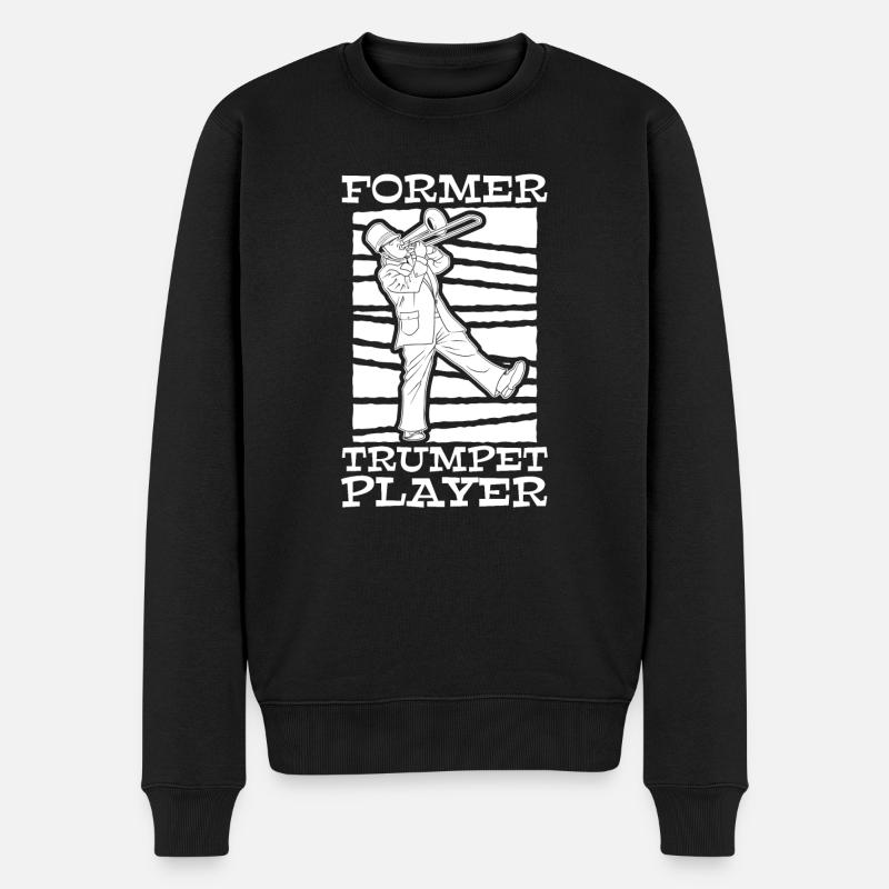 Spielmannszug Posaune Witzig - Männer Premium Bio Pullover - Schwarz