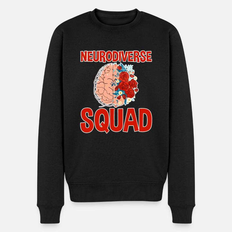 Escouade Neurodiverse 2 - Pull Premium bio Homme - noir