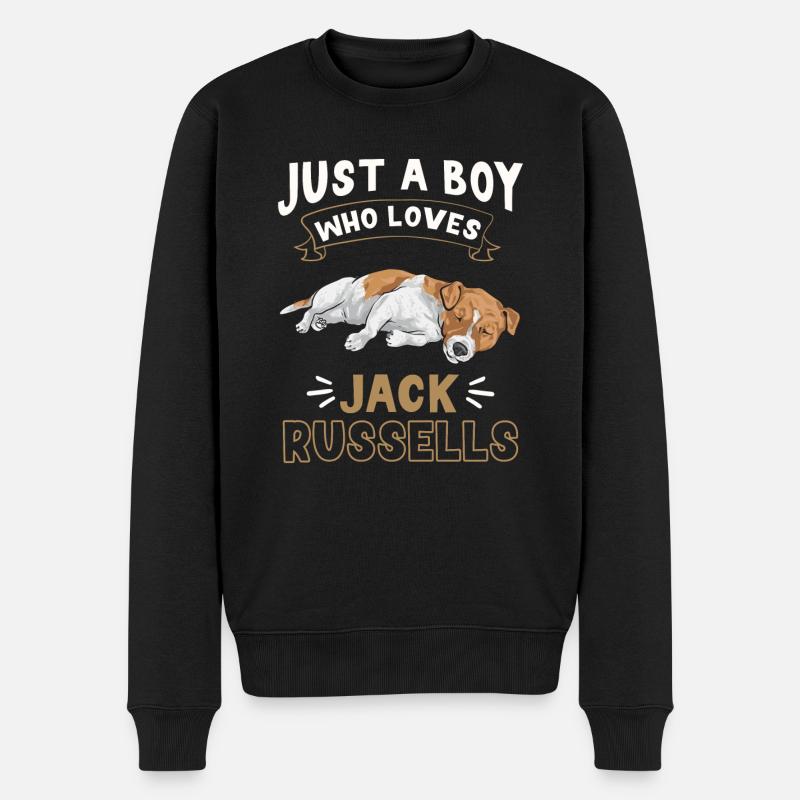 Jack Russell Terrier - Pull Premium bio Homme - noir