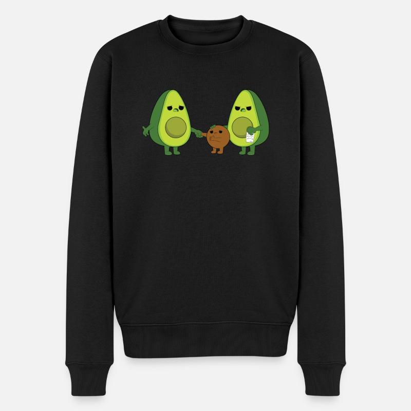 Avocat - Pull Premium bio Homme - noir