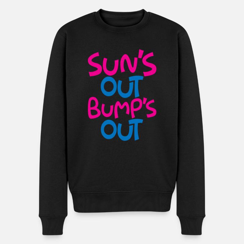 Sun's Out Bump's Out - Männer Premium Bio Pullover - Schwarz
