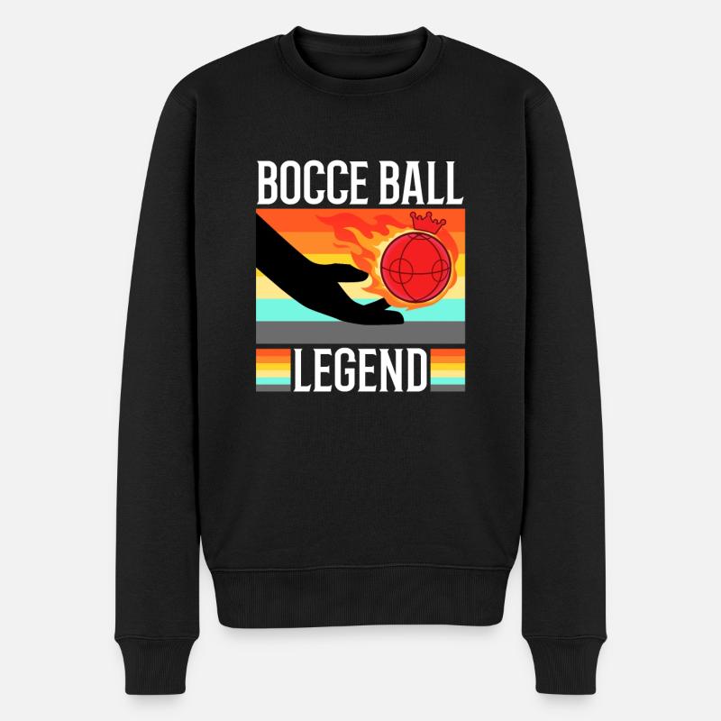 Légende de la pétanque - Pull Premium bio Homme - noir