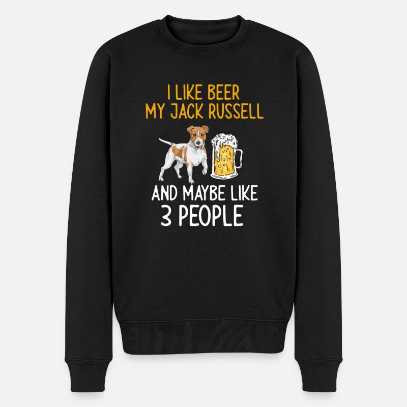 Jack Russell Terrier - Pull Premium bio Homme - noir
