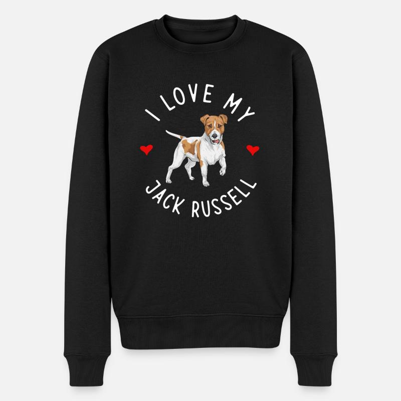 Jack Russell Terrier - Pull Premium bio Homme - noir