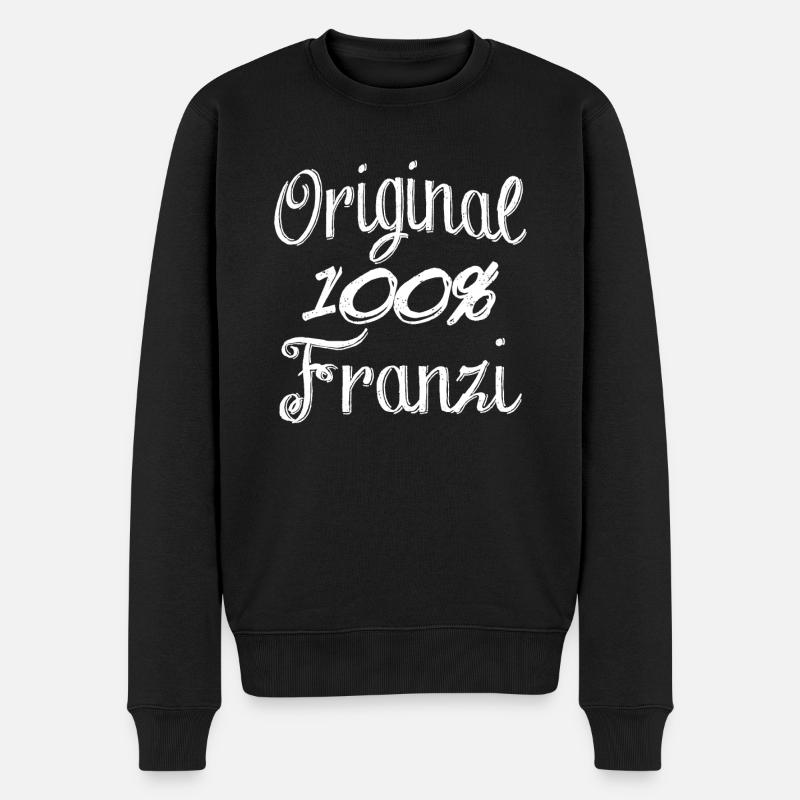 Original 100% Franzi - Pull Premium bio Homme - noir
