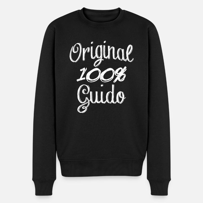 Original 100% Guido - Pull Premium bio Homme - noir