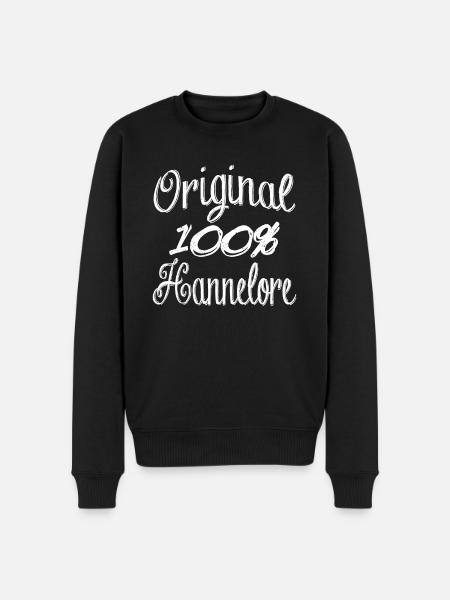 Original 100% Hannelore - Men's Premium Organic Jumper - black