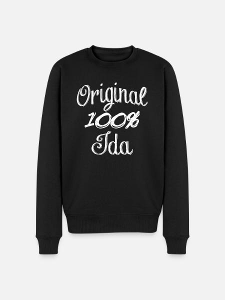 Original 100% Ida - Men's Premium Organic Jumper - black