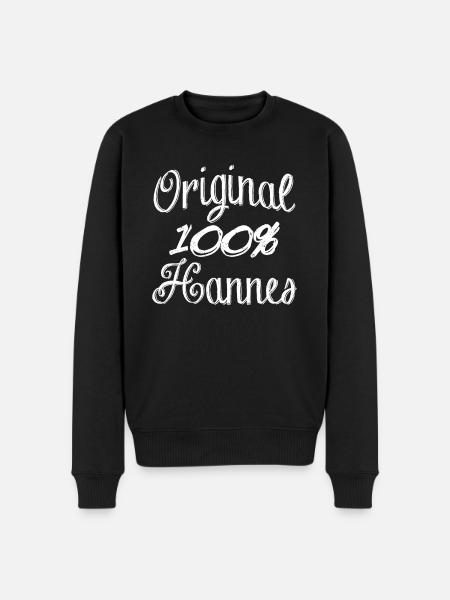 Original 100% Hannes - Men's Premium Organic Jumper - black