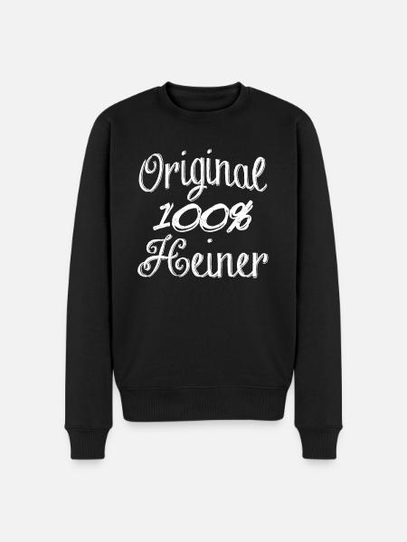 Original 100% Heiner - Pull Premium bio Homme - noir