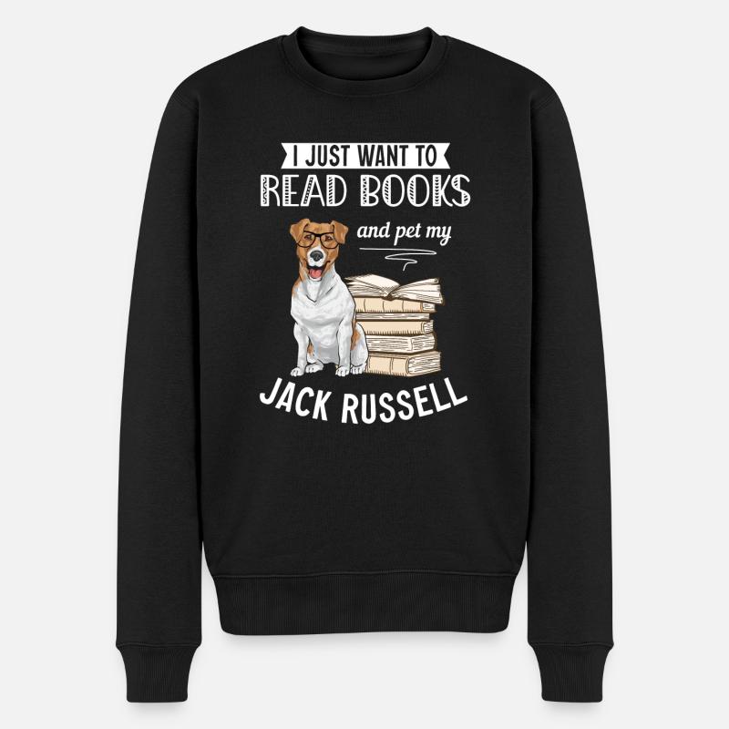 Jack Russell Terrier - Pull Premium bio Homme - noir