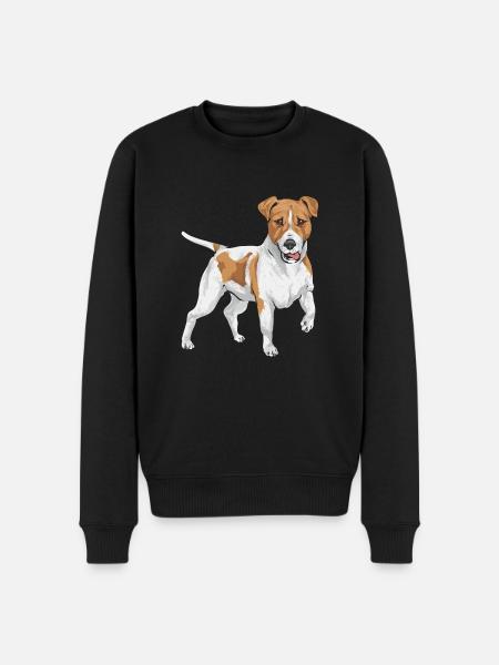 Jack Russell Terrier - Men's Premium Organic Jumper - black