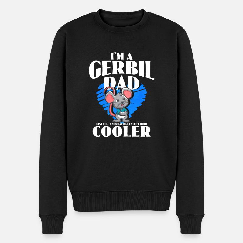 Rennmaus Maus Geschenk - Männer Premium Bio Pullover - Schwarz