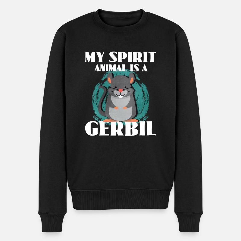 Rennmaus Maus Geschenk - Männer Premium Bio Pullover - Schwarz