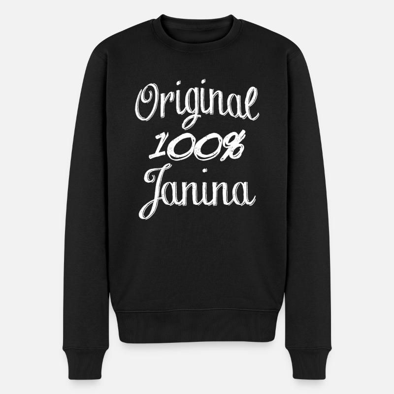 Original 100% Janina - Pull Premium bio Homme - noir