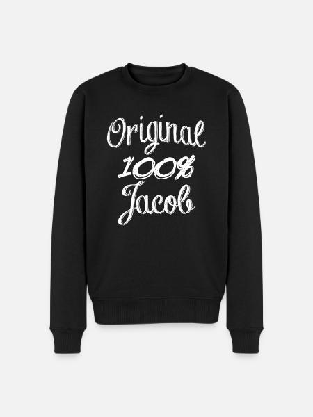 Original 100% Jacob - Men's Premium Organic Jumper - black