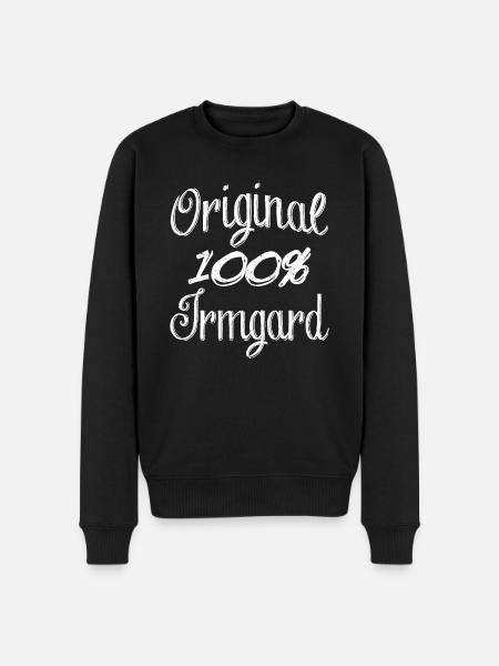 Original 100% Irmgard - Men's Premium Organic Jumper - black