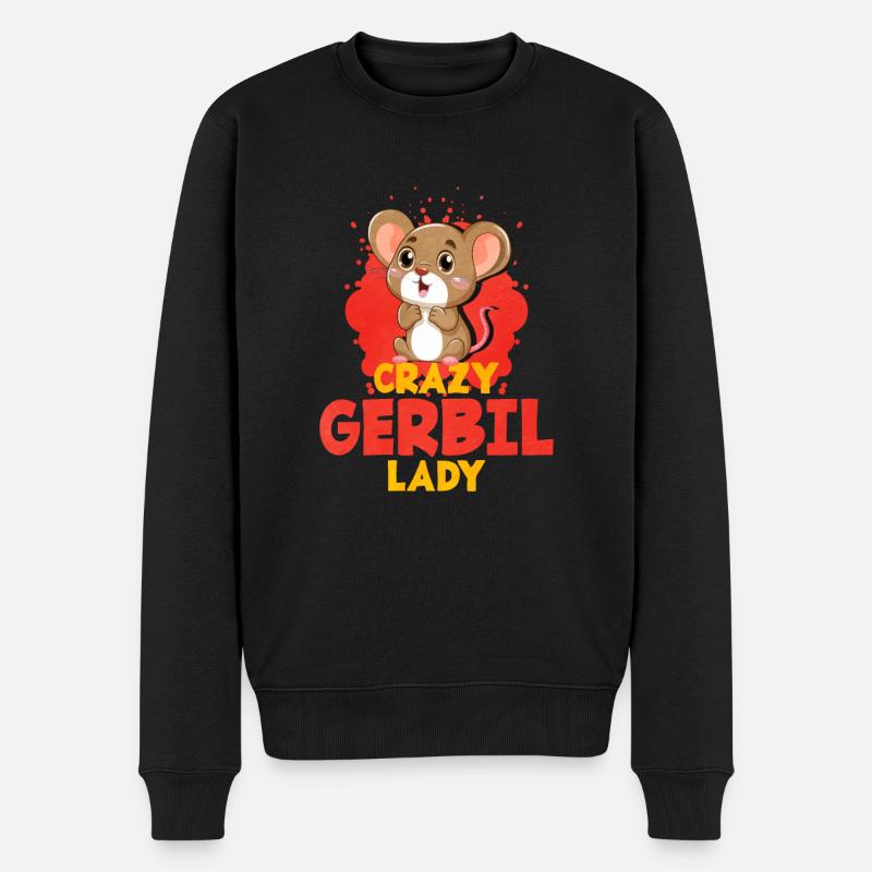 Gerbille Souris Cadeau - Pull Premium bio Homme - noir