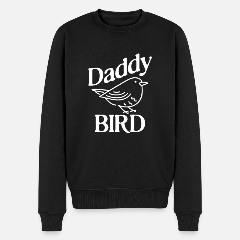 Papagei Vogel - Männer Premium Bio Pullover - Schwarz