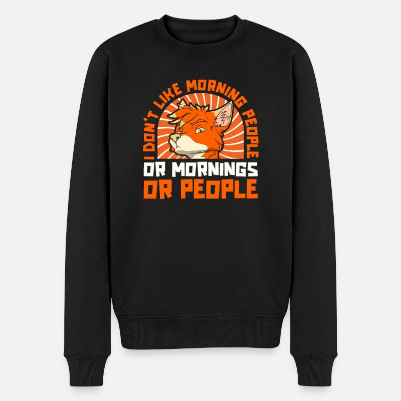 Furry Fandom Fursuits Lustig - Männer Premium Bio Pullover - Schwarz